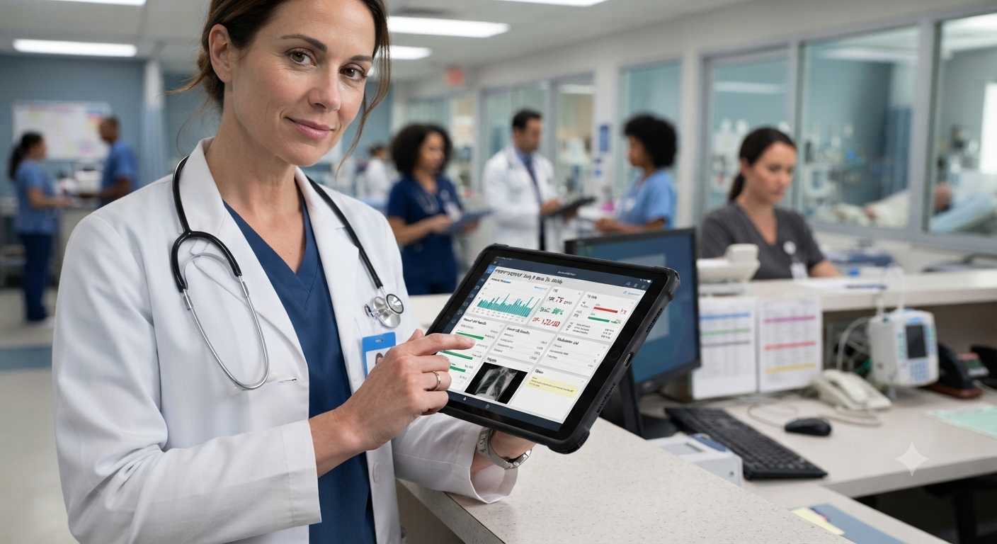 Healthcare technology platform with patient data dashboard